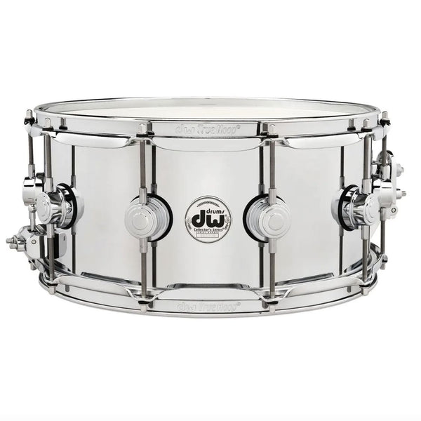 DW 6.5 x 14" Collector's Series Polished Chrome over Steel Snare Drum (DCMS36514SCX712) NEW SNARE DRUMS DW 