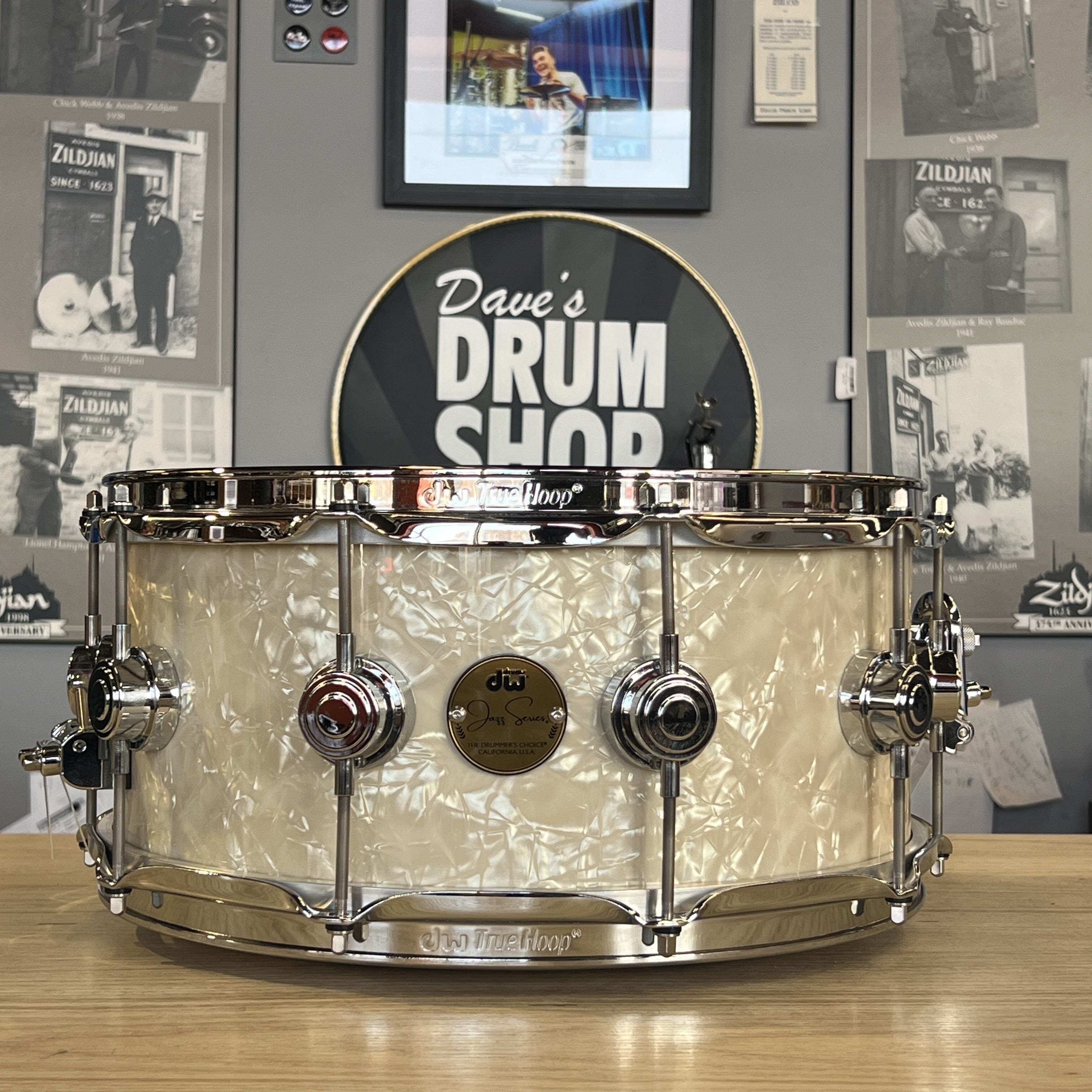 DW 6x14 SNARE VINTAGE MARINE JAZZ SERIES SHELL NEW SNARE DRUMS DW 