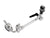 DW Bass Drum Mounted Short Cymbal Arm w/ TB12 Bracket (DWSM770S) NEW HARDWARE DW 