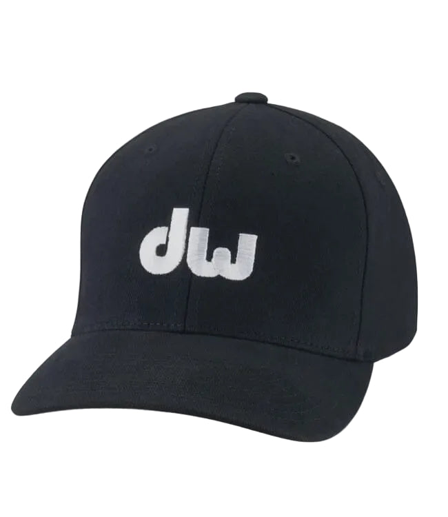 DW Black Hat w/Embroidered White DW Logo FlexFit L/XL (PR10HAT04LX) PROMO ITEMS DW 