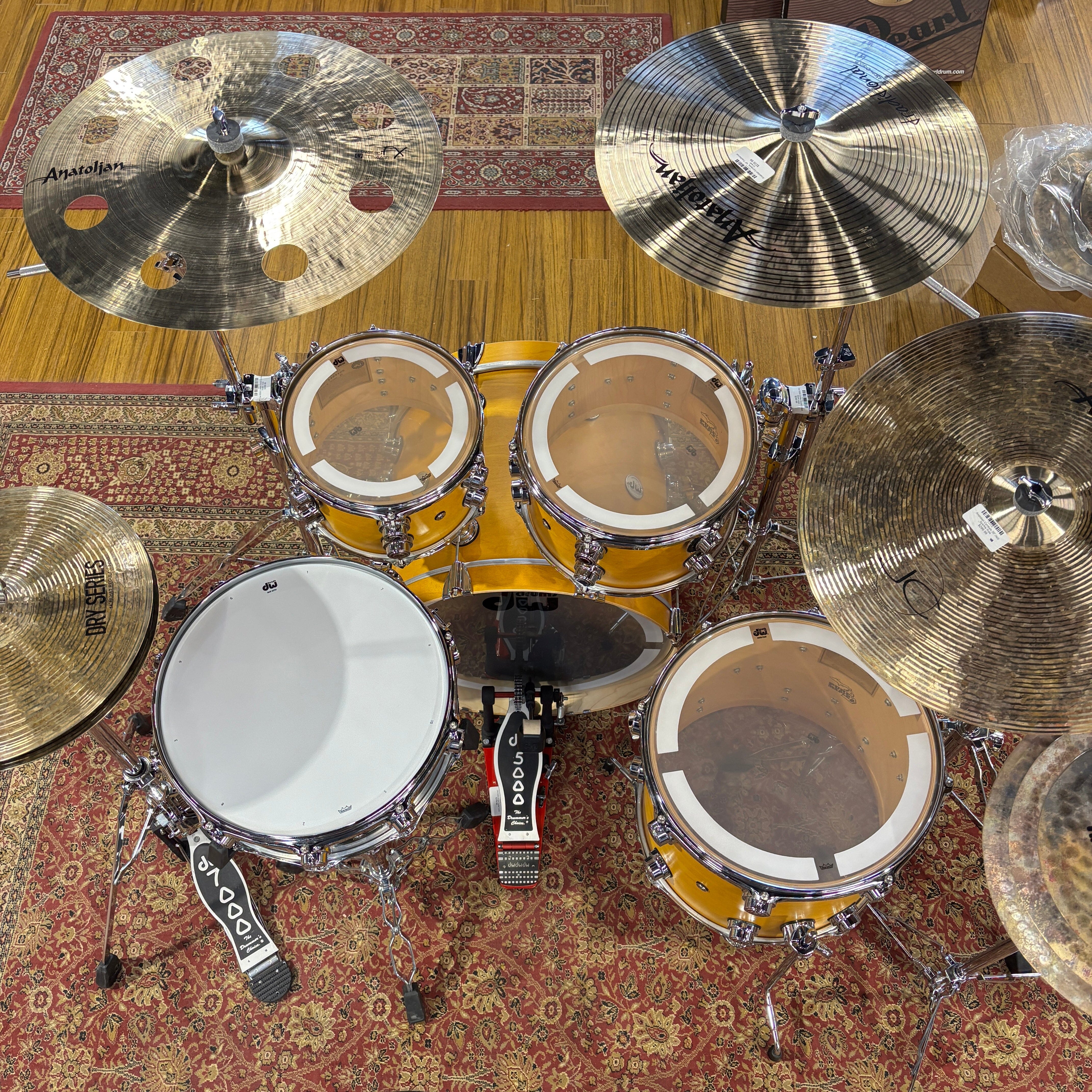 DW Collectors Kit Amber 20/10/12/14 USED DRUM KIT DW 