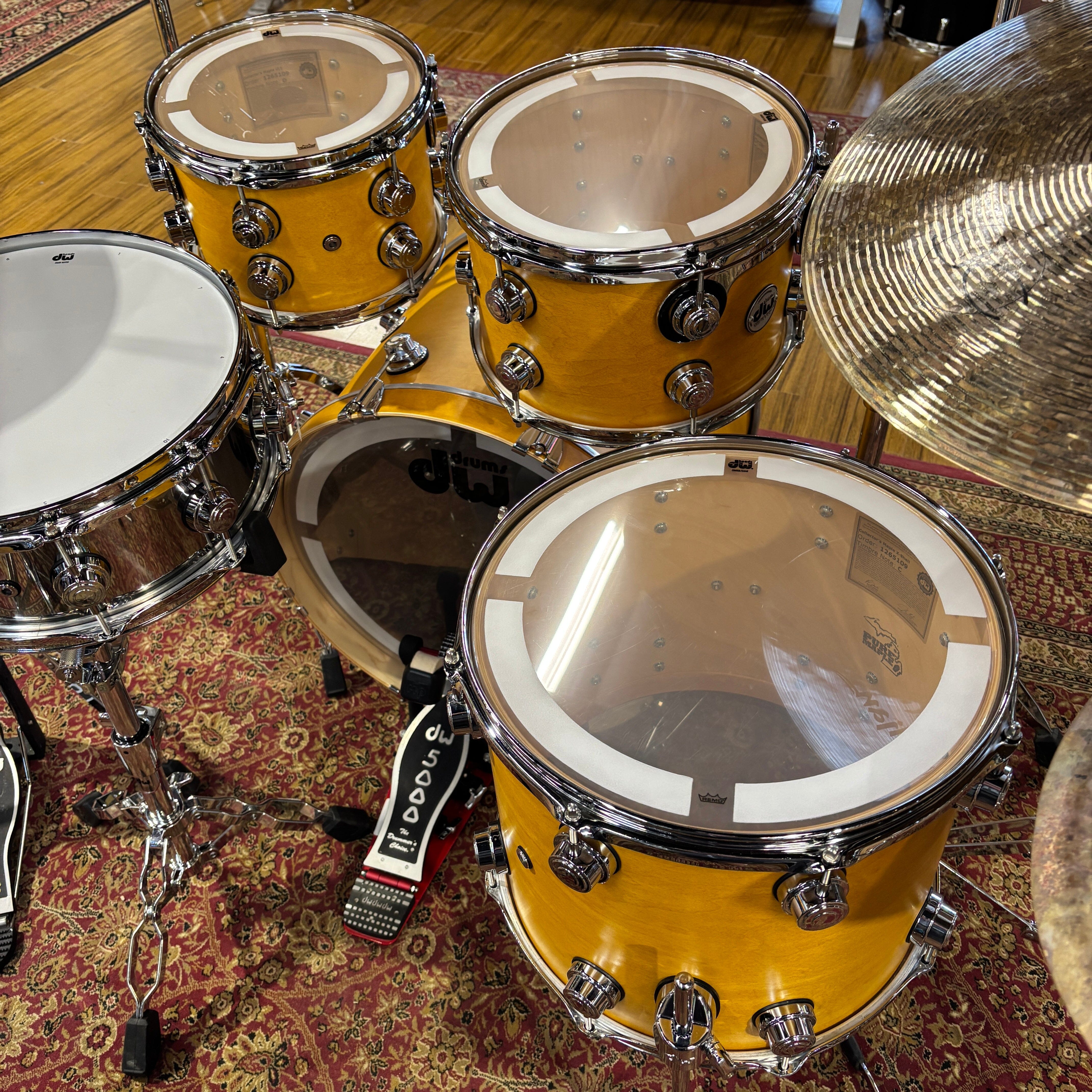 DW Collectors Kit Amber 20/10/12/14 USED DRUM KIT DW 