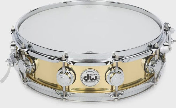 DW Collector's Series 4 x 14" Polished Brass Snare Drum (DCMR30414SCX713) NEW SNARE DRUMS DW 