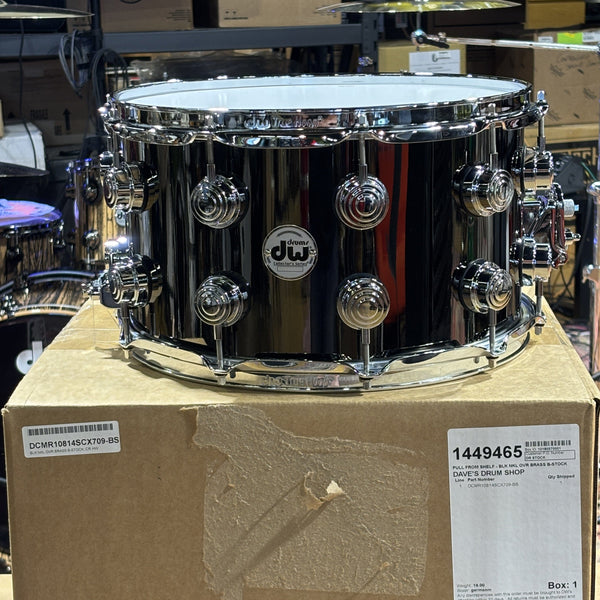 DW Collector’s Series 8x14 Black Nickel Over Brass Snare — B-Stock Snare Drum DW 