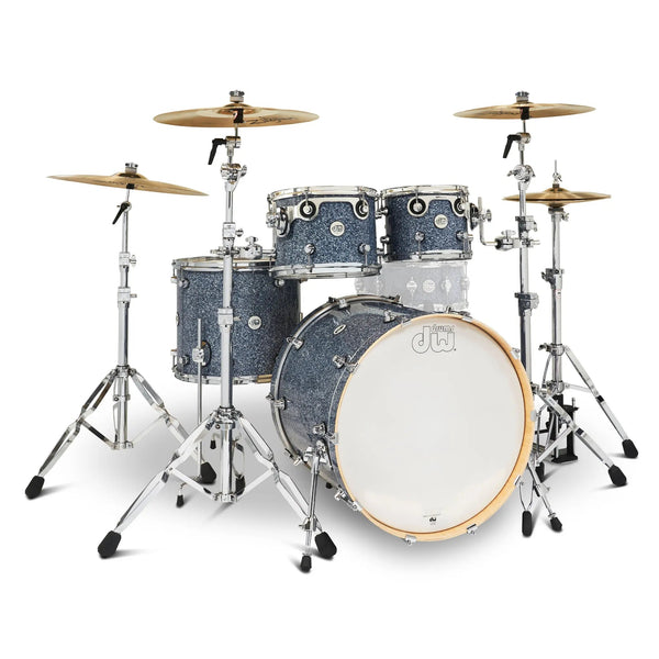 DW Design 4-Piece Kit, Blue Granite Limited Edition Finish (DDFP2214BG) NEW DRUM KIT DW 