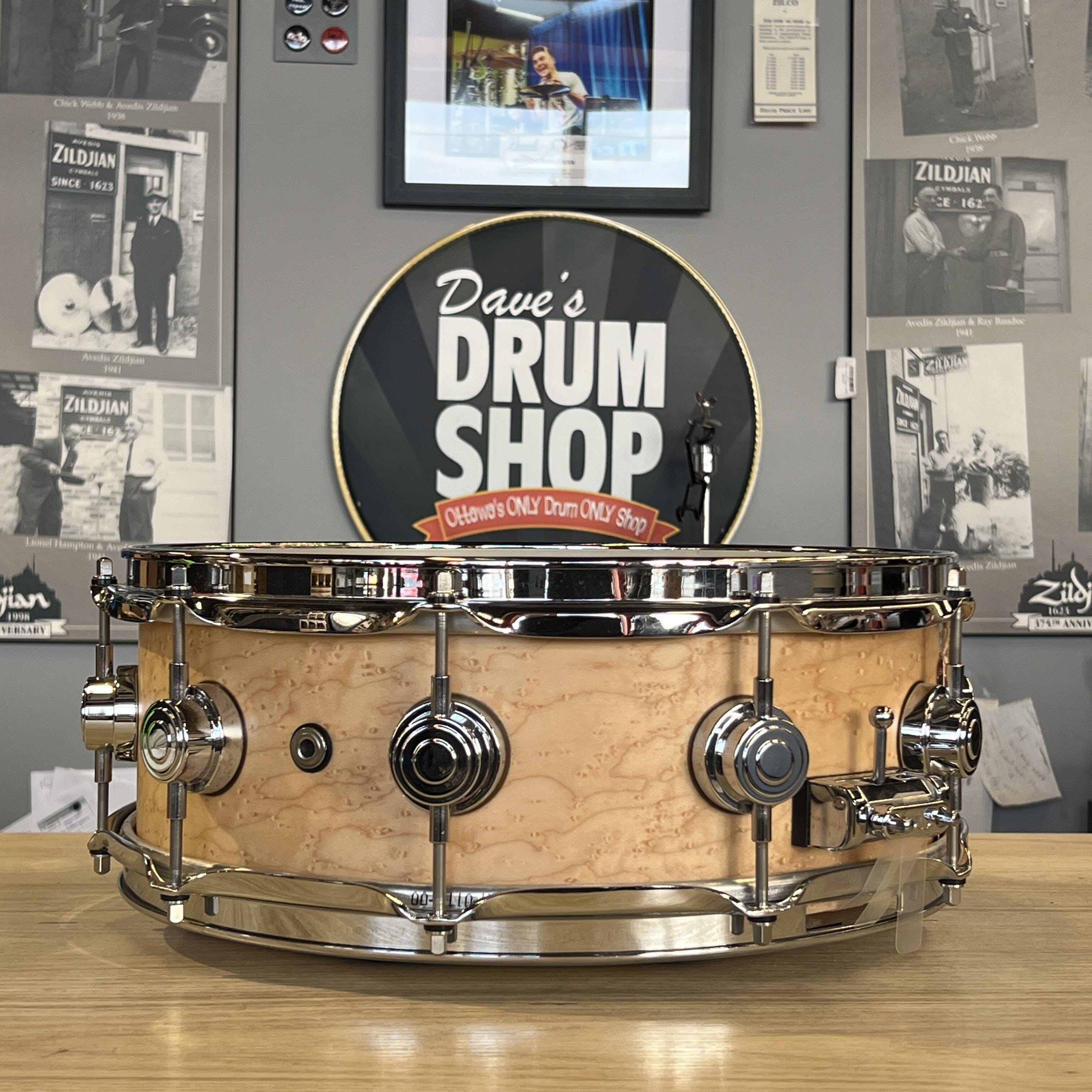 DW Exotic Snare 5 x 14 Birdseye Maple Jazz Shell USED SNARE DRUMS DW 