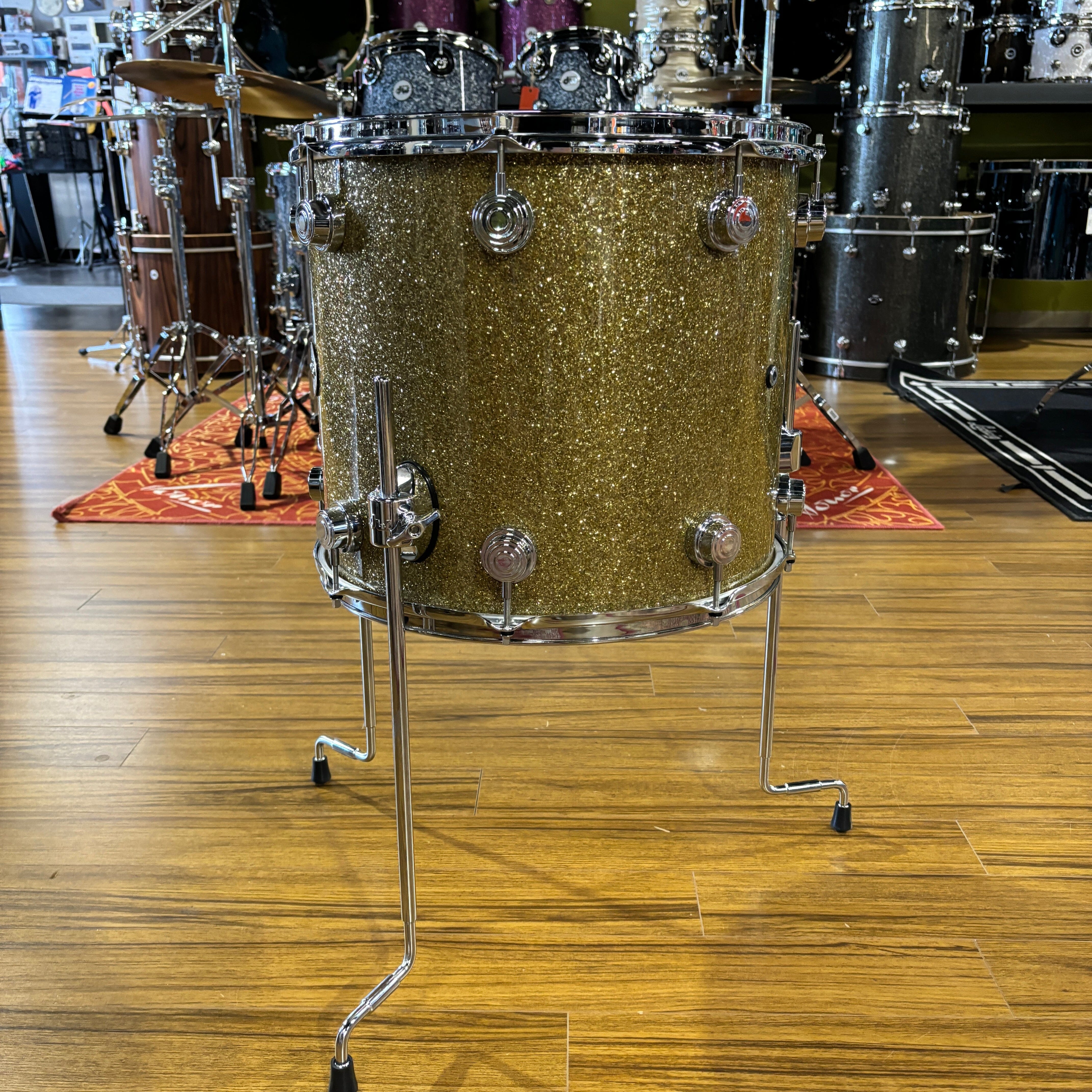 DW Gold Glass 14x16 Collectors Maple Floor Tom NEW OTHER DRUMS (TOMS ETC) DW 