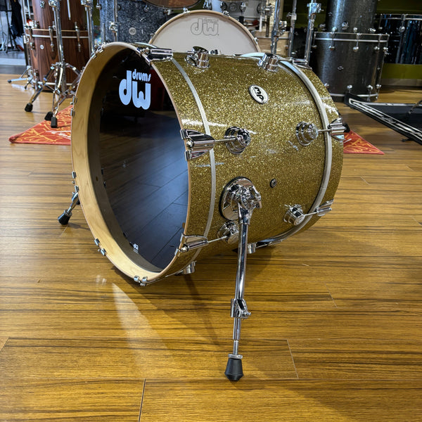 DW Gold Glass Bass Drum 14x18 Collectors Maple NEW OTHER DRUMS (TOMS ETC) DW 