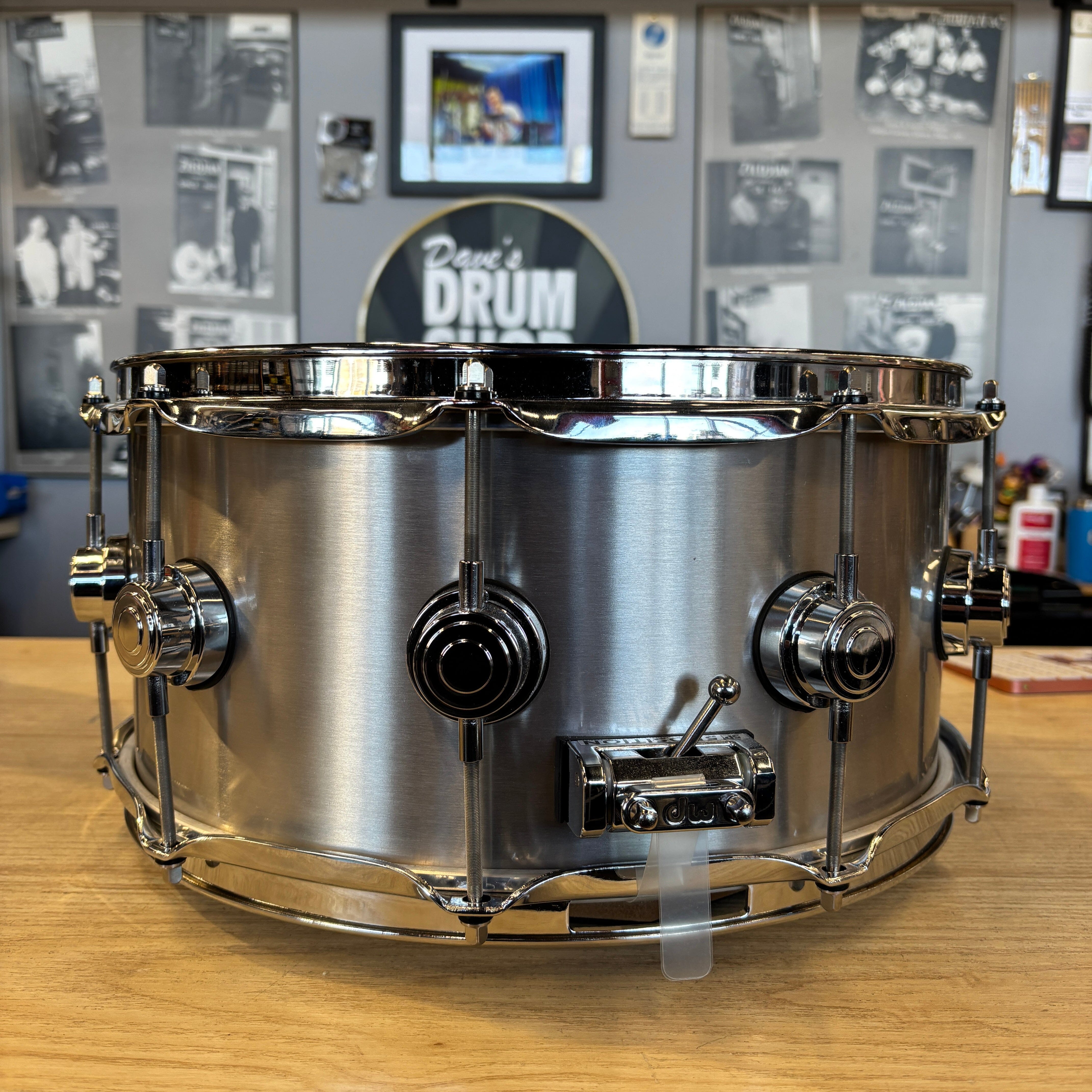 DW Thin Aluminum Snare 6.5x14 USED SNARE DRUMS DW 