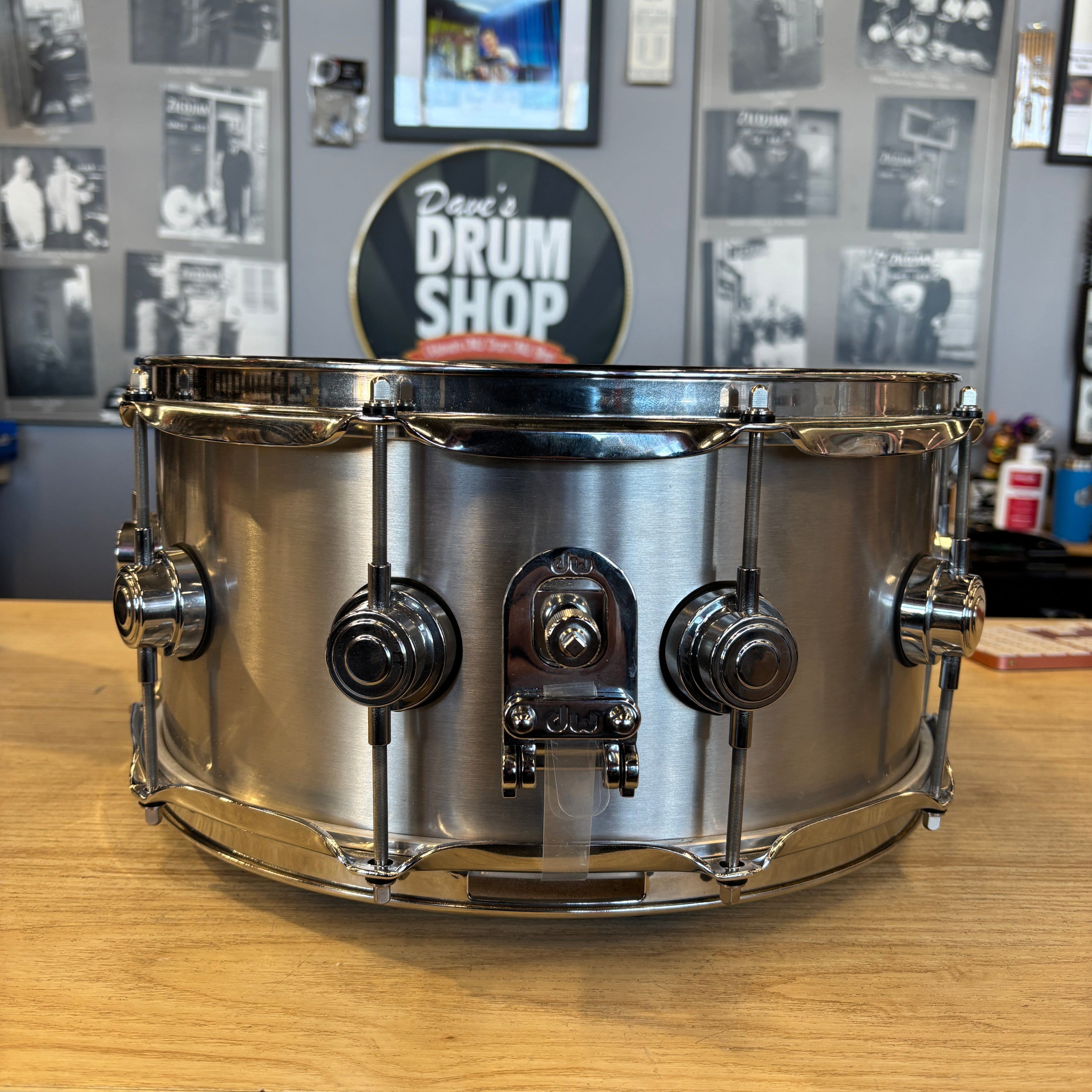 DW Thin Aluminum Snare 6.5x14 USED SNARE DRUMS DW 