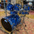 DW Twisted Blue Onyx 7pc Collectors Maple Kit USED DRUM KIT DW 