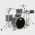DWe 4pc Electronic/Acoustic Drum Set w/Roland Cymbals&V71 Black Galaxy (DEKTFP04TA070CPRCV71) New Electronics DWe 