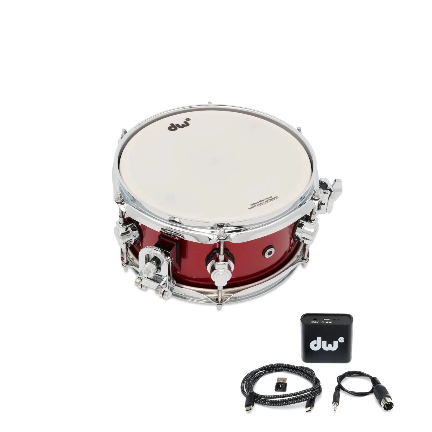 DWe 5x10 333 Electronic / Acoustic Snare, Black Cherry Metallic (DELC0510SDCBCMH) New Electronics DW 