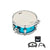 DWe 5x10 333 Electronic / Acoustic Snare, Laser Blue Metallic (DELC0510SDCLBMH) NEW SNARE DRUMS DWe 
