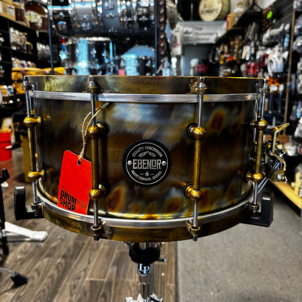 Ebenor 14 x 7 Bright Evolution Steel Snare NEW SNARE DRUMS Ebenor 