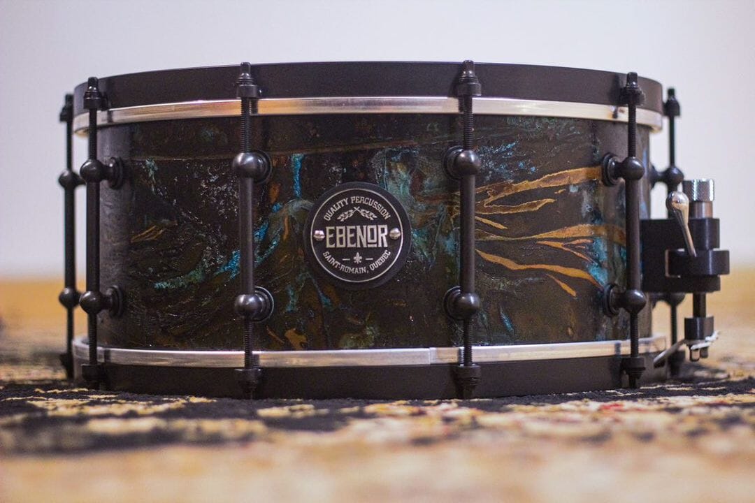 Ebenor 14x6.5 Noranda Copper Collection Snare Drum with Black Hardware NEW SNARE DRUMS Ebenor 