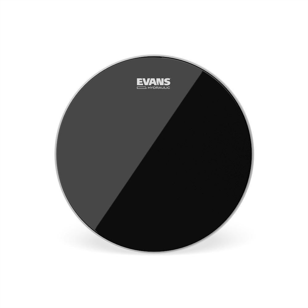 Evans 12" Hydraulic Black Drum Head (TT12HBG) DRUM SKINS evans 