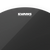Evans 16" Black Chrome Drum Head (TT16CHR) DRUM SKINS evans 