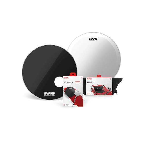 Evans 22" EQ3 Clear Bass Drum Head Set (BD22B3) DRUM SKINS evans 