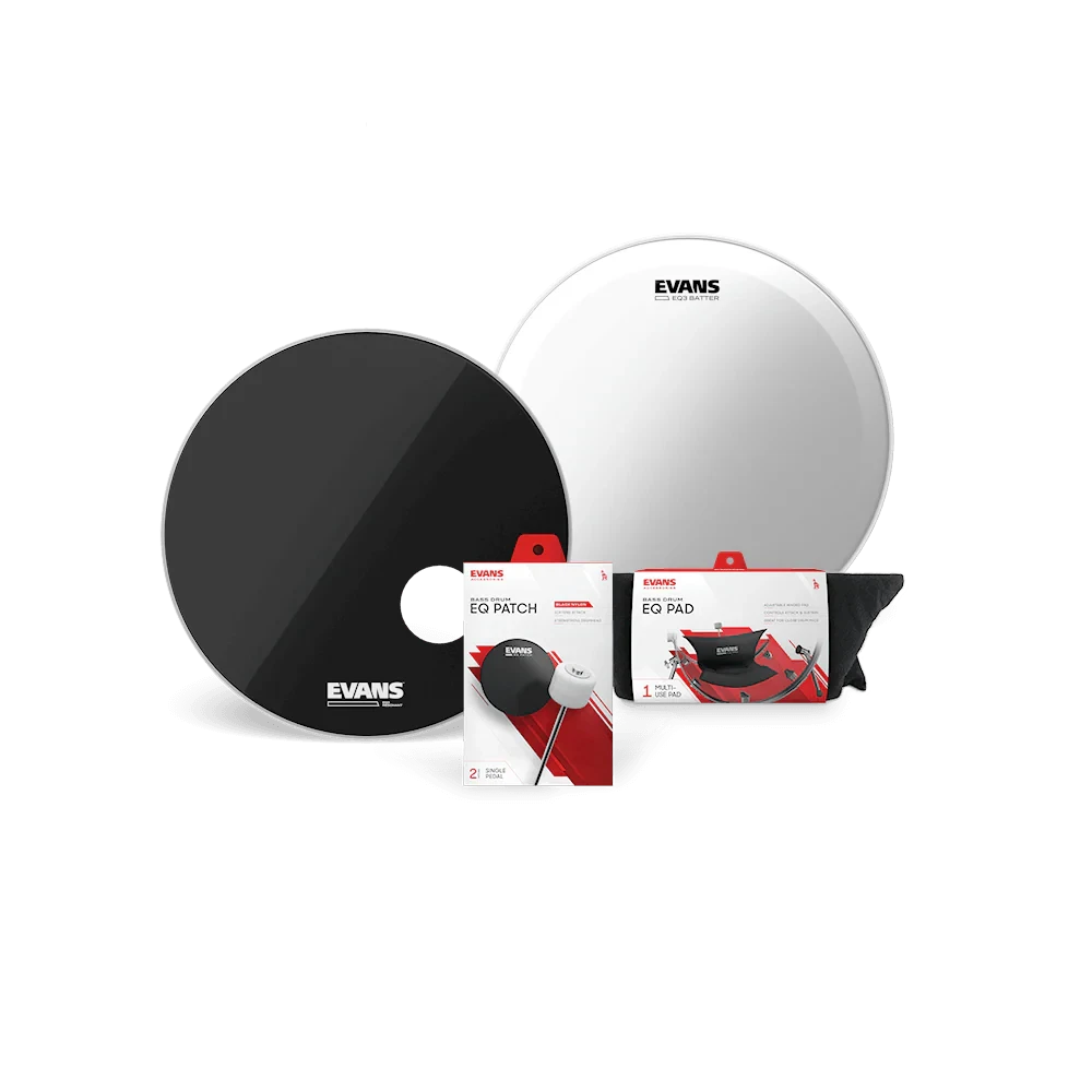 Evans 22" EQ3 Clear Bass Drum Head Set (BD22B3) DRUM SKINS evans 