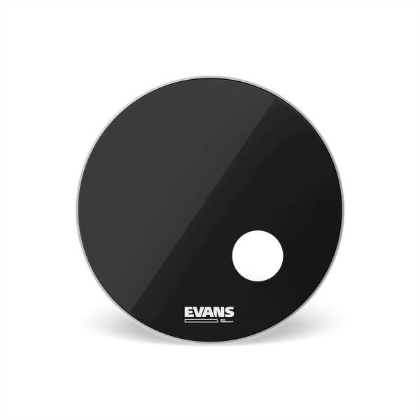 Evans 22" EQ3 Reso Smooth Black Bass Drum Head (BD22RB) DRUM SKINS evans 