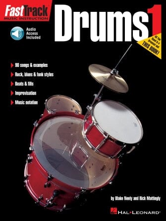 FastTrack Drums Method – Book 1 BOOKS VIDEOS DVD MAGAZINE Hal Leonard 