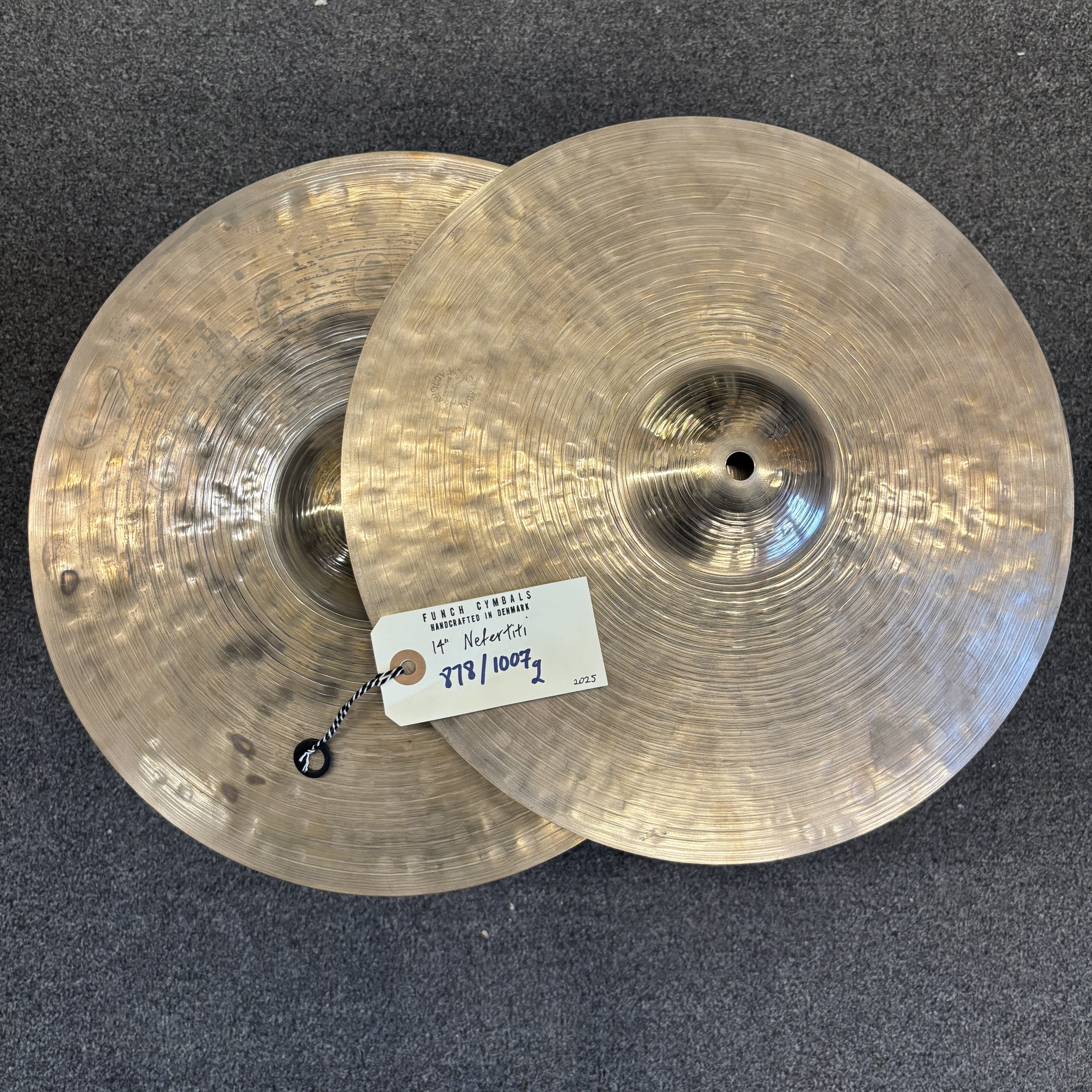 Funch 14" Nefertiti Hi Hats 878/1007gr NEW CYMBALS OTHER Funch 