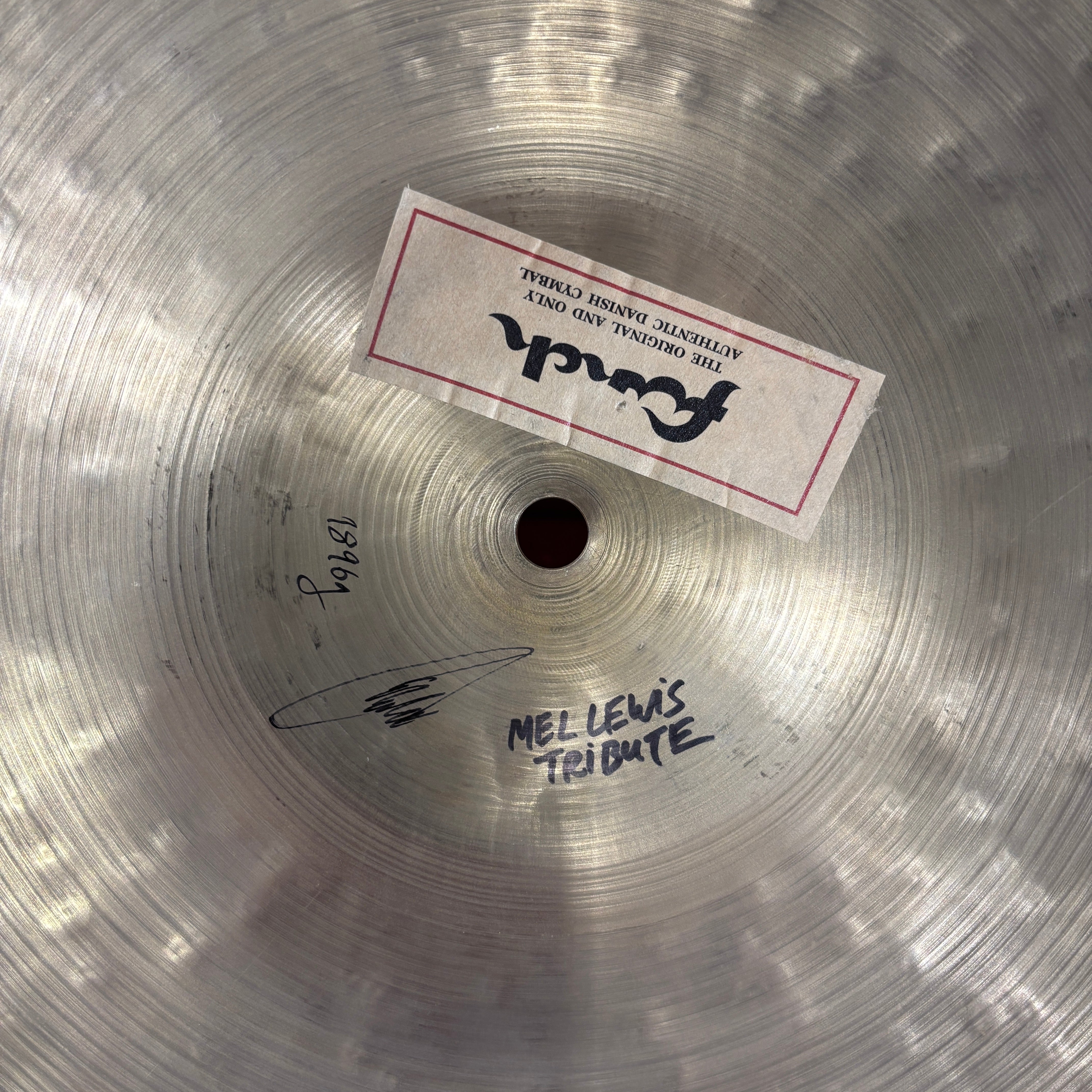Funch 20" Mel Lewis Tribute 1896g NEW CYMBALS OTHER Funch 