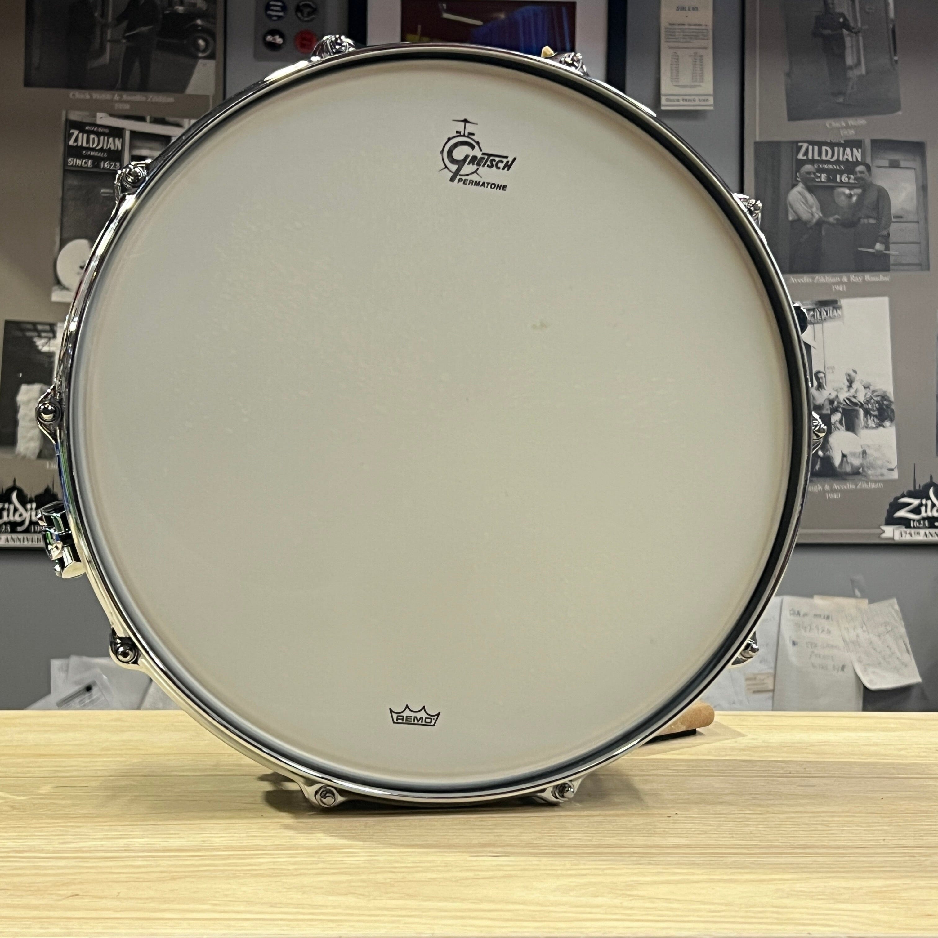 Gretsch 14x6.5 USA Custom Ridgeland Snare Drum - Ebony Gloss (GRGL6514S1CLXT) drum kits Gretsch 