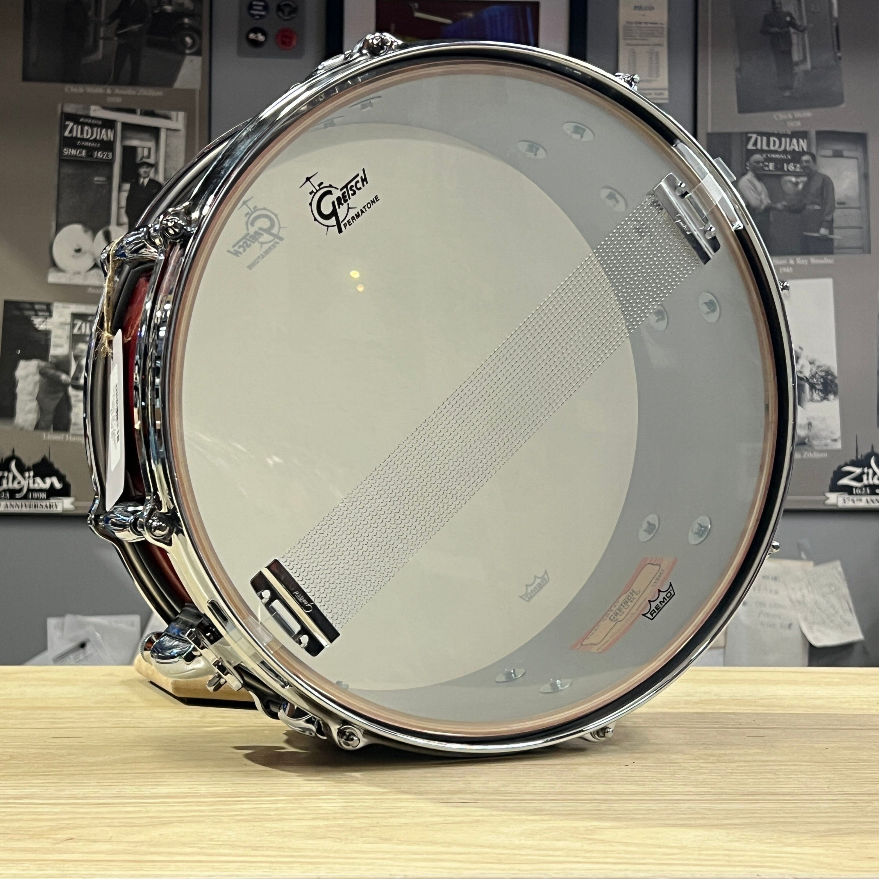 GRETSCH 5.5x14 Rosewood Twilight Gloss Lacquer (GRGL5514S8CL) NEW SNARE DRUMS Gretsch 