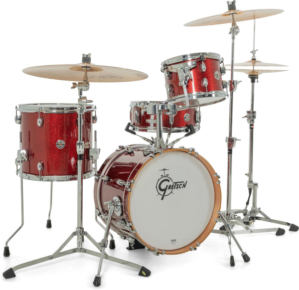 Gretsch Catalina Club CC2 Micro 4pc Shell Pack 16/10/13/13, Dark Cherry Sparkle (CC2-M264-DCSP) NEW DRUM KIT GRETSCH 