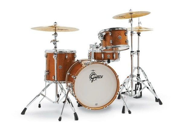 Gretsch Catalina Club Jazz 4-Piece Shell Pack With 18" Bass Drum, Bronze Sparkle (CT1-J484-BS) NEW DRUM KIT GRETSCH 