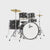 Gretsch Renegade Series 5-Piece Complete Drum Set w/ Hardware and Cymbals, Black Mist (RGE625BM) NEW DRUM KIT GRETSCH 