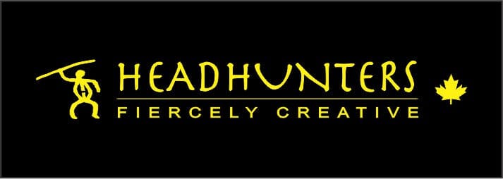 Headhunters T-shirts, Black with white text, various sizes DRUM STICKS Headhunters 