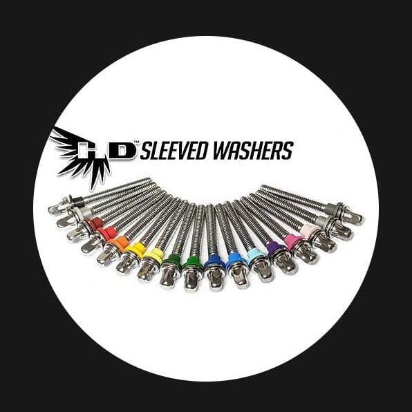 Hendrix Sleeved Washers, 100 pack, Ox Blood (HDSW-100-OB) NEW DRUM ACCESSORIES hendrix 