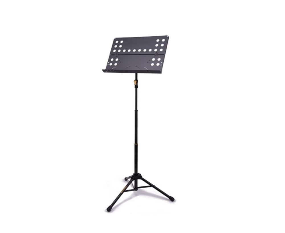 Hercules Orchestra Stand w/ Perforated Desk, Black (BS418BPLUS) NEW DRUM ACCESSORIES Hercules 