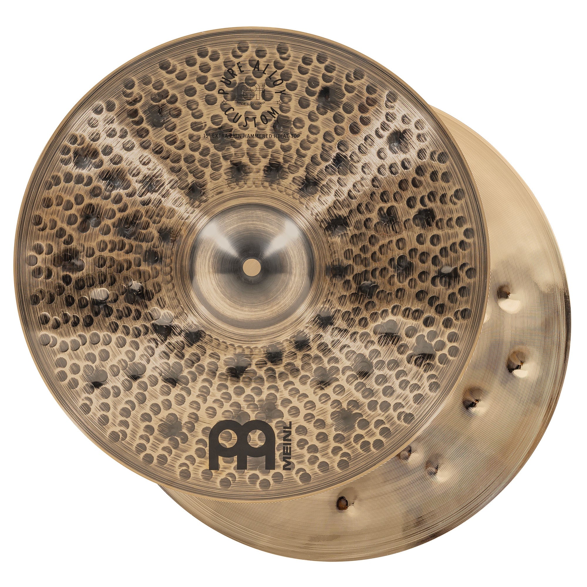 Meinl 15" Pure Alloy Custom Extra Thin Hammered Hihat (PAC15ETHH)
