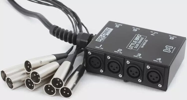 Hosa 8-Channel XLR Box Snake w/ No Returns, 25ft (SH-8X0-25) NEW PA and Rec HOSA 