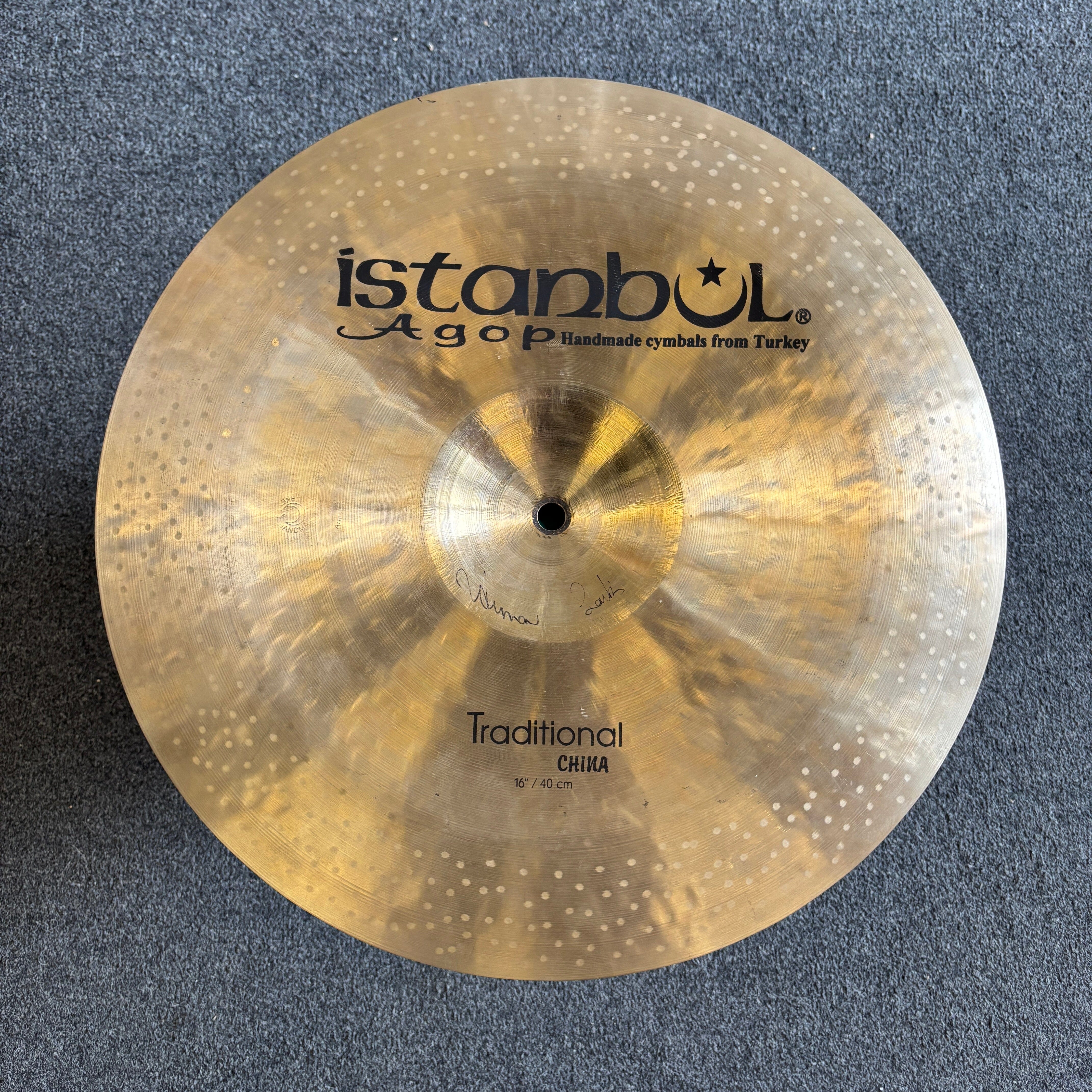 ISTANBUL/AGOP 16" TRAD CHINA CONSIGNMENT CYMBALS Istanbul/Agop 