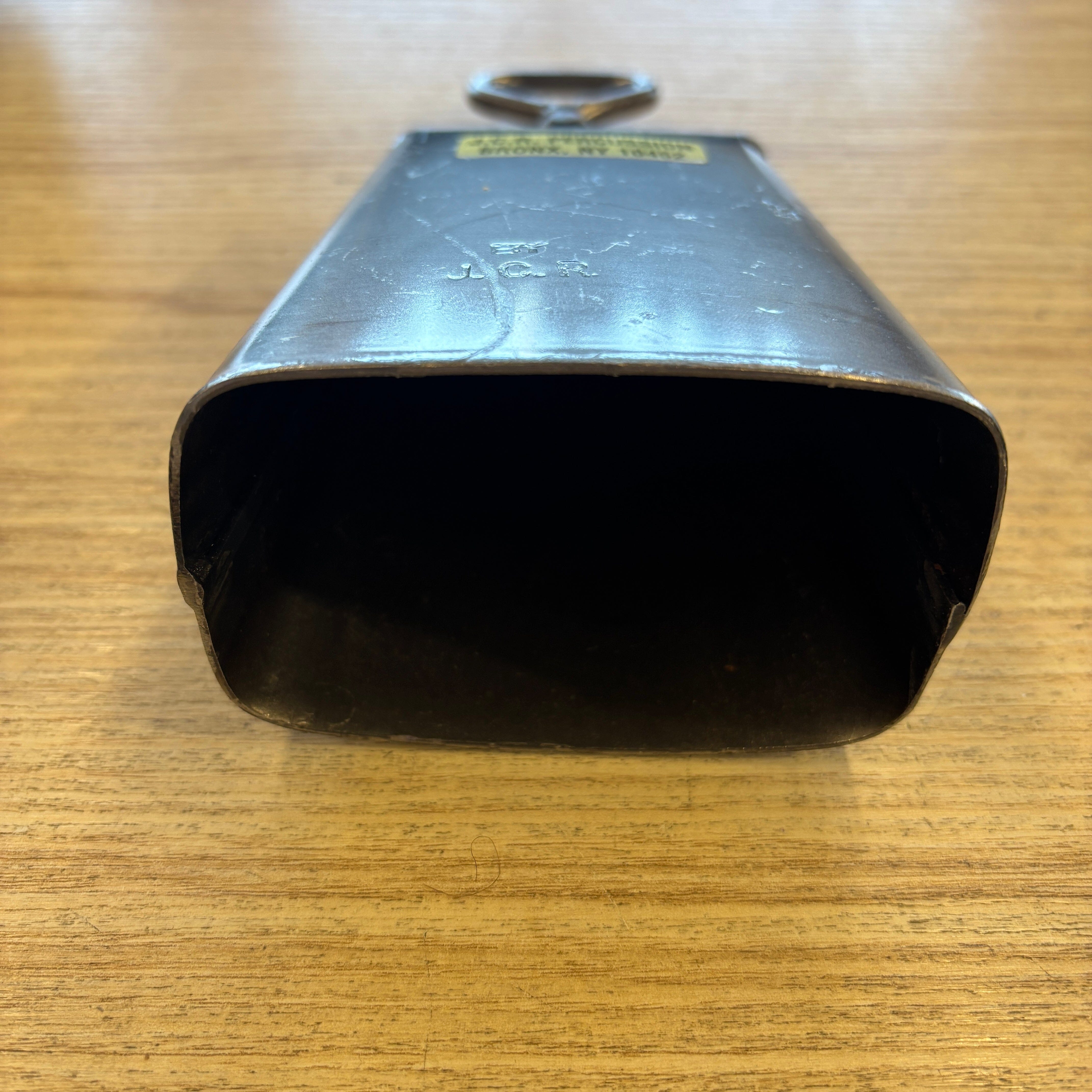 JCR Cowbell 4 3/4" deep by 3 3/4" wide Cha Cha USED PERCUSSION JCR 