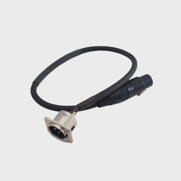 Kelly SHU Panel Mount XLR Cable w/ mounting screws (SHU-ACZ6) NEW DRUM ACCESSORIES Kelly Shu 