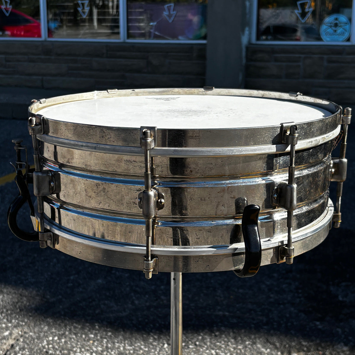 Leedy Multi-Model 5x14 Nickel Over Brass Snare Drum CONSIGNMENT OTHER Leedy 
