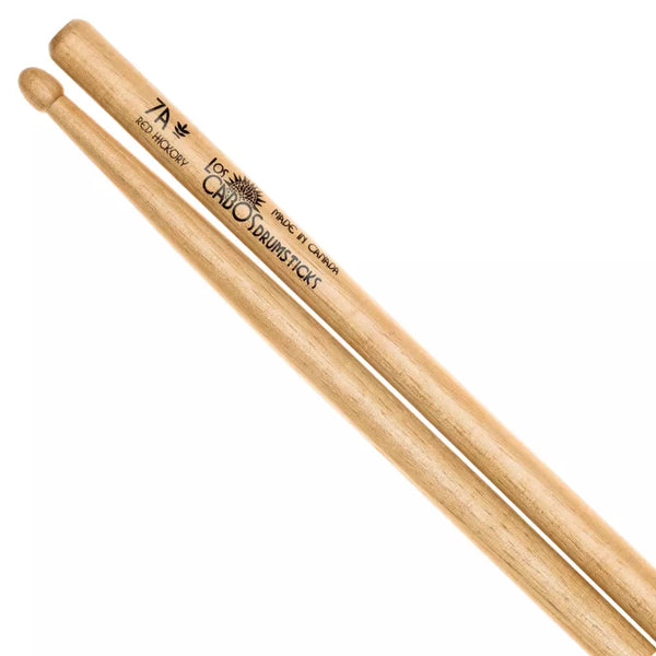 Los Cabos 7A Red Hickory Drum Sticks (LCD7ARH) DRUM STICKS Los Cabos 