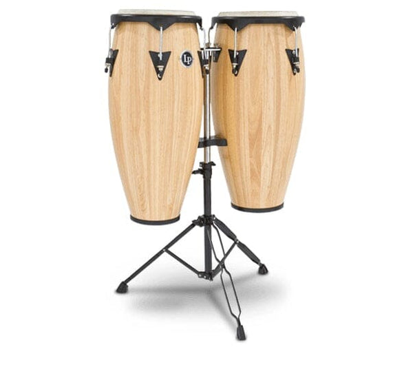 LP City Series 10" and 11" Conga Set w/Stand, Natural (LP646NY-AW) NEW HAND DRUMS LP 