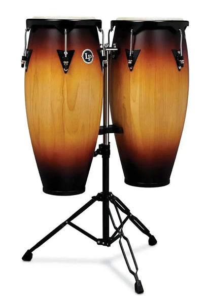 LP City Series 10" and 11" Conga Set w/Stand, Vintage Sunburst (LP646NY-VSB) NEW HAND DRUMS LP 
