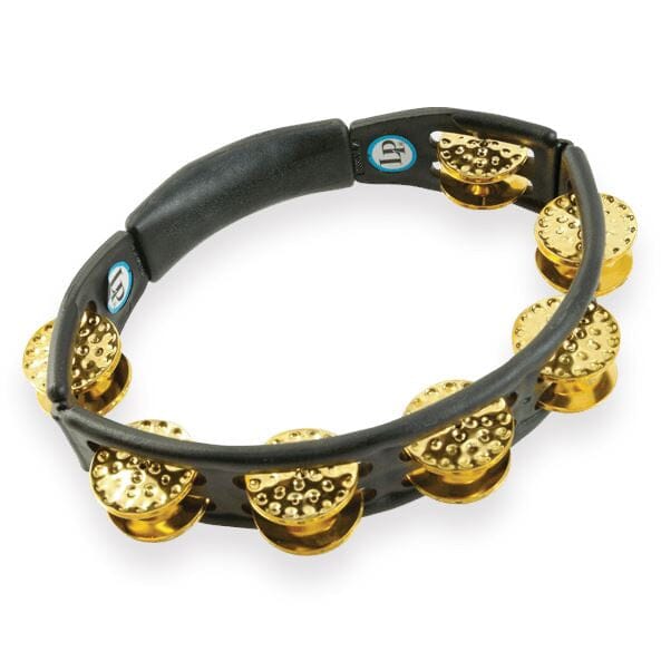 LP Cyclops Handheld Tambourine, Black w/ Dimpled Brass (LP174) NEW PERCUSSION LP 