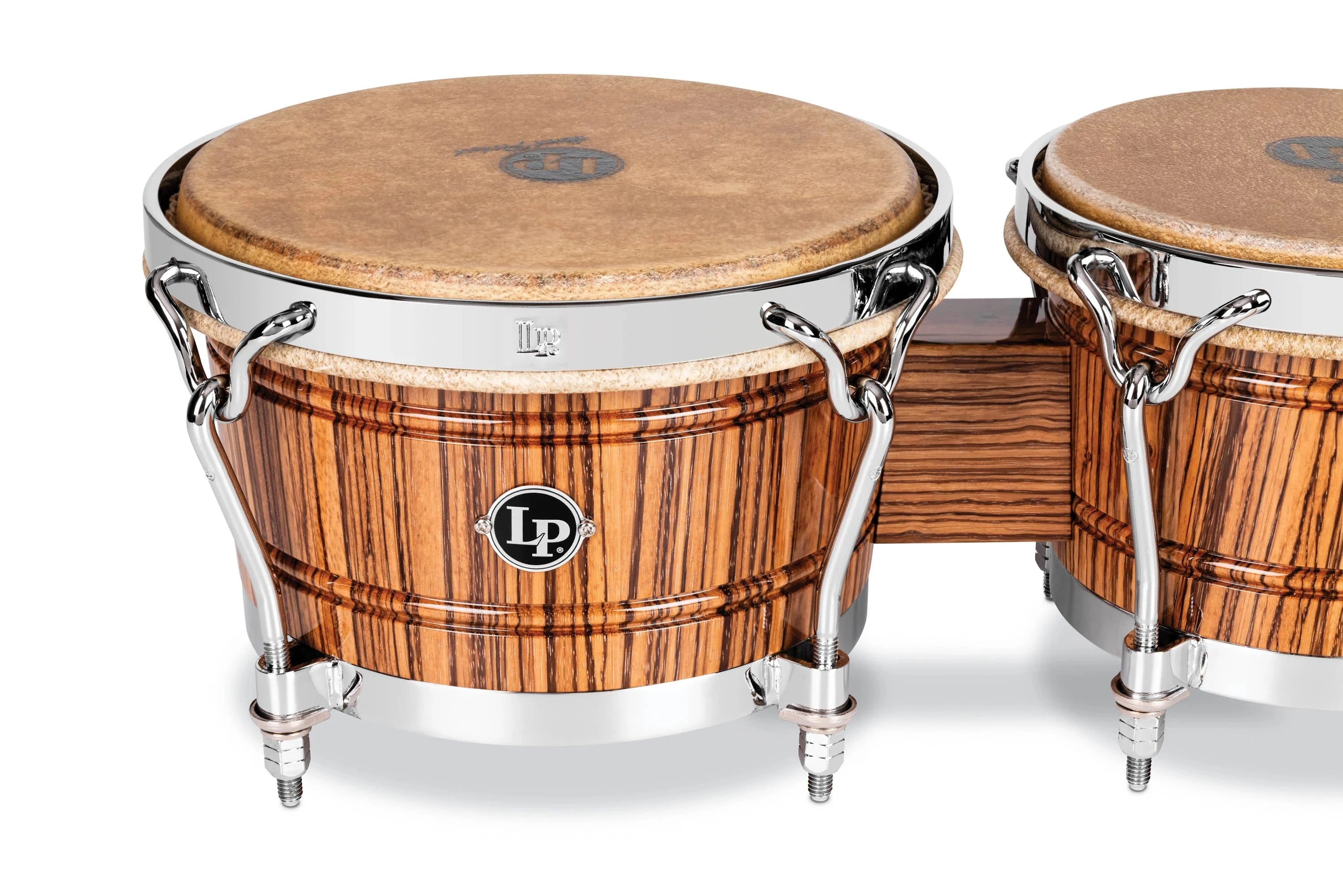 LP Limited-edition 60th-anniversary John "Dandy" Rodriguez Bongo Set, Zebrawood (LP201A-JR60) NEW HAND DRUMS LP 