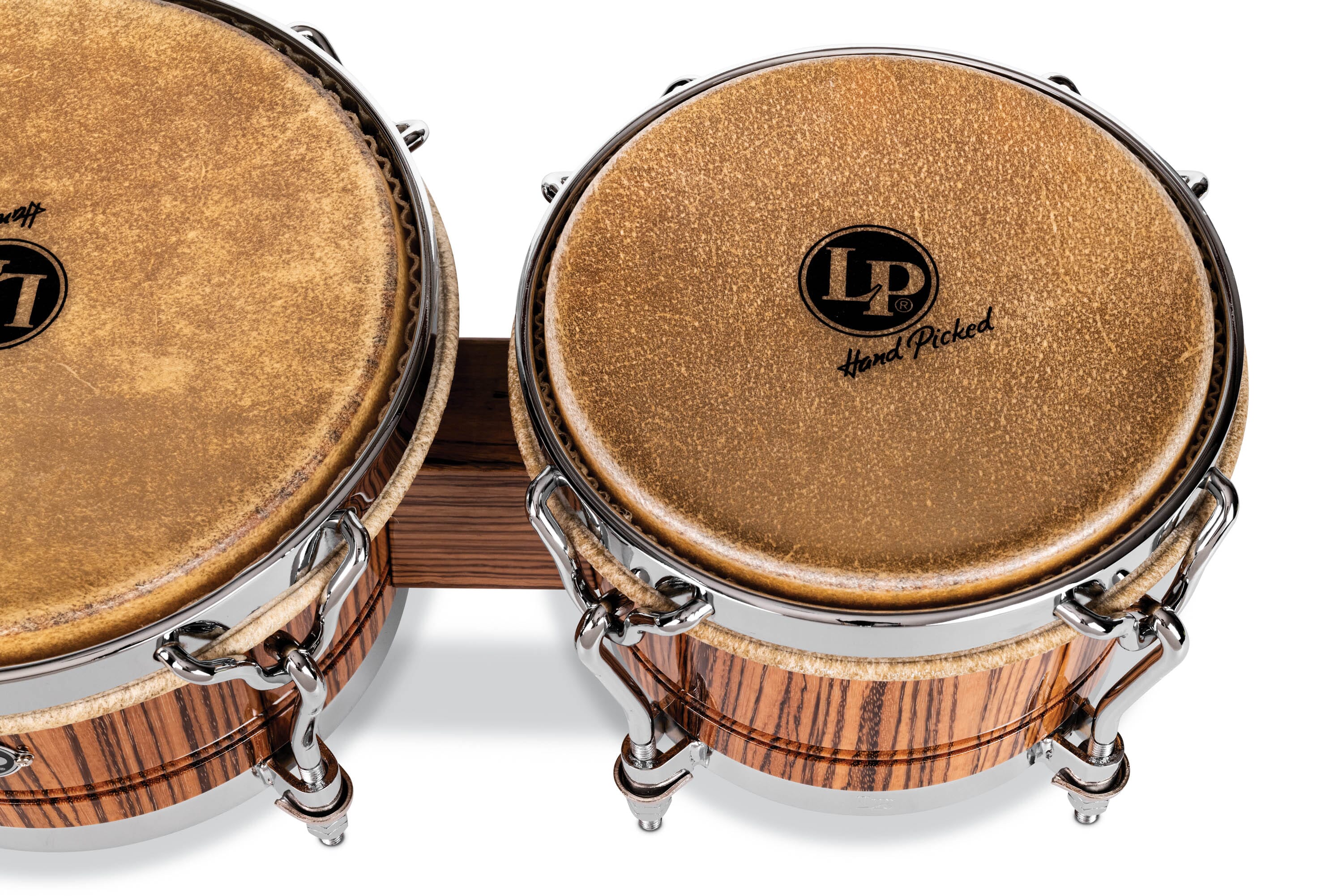 LP Limited-edition 60th-anniversary John "Dandy" Rodriguez Bongo Set, Zebrawood (LP201A-JR60) NEW HAND DRUMS LP 