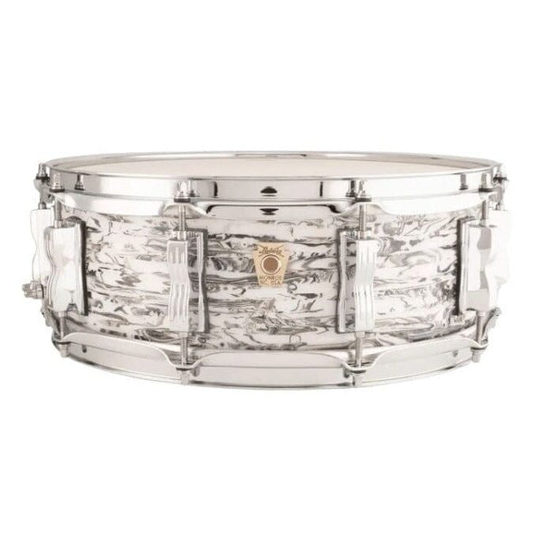 Ludwig 14x5 Classic Maple Snare Drum, White Abalone (LS401XXWA) NEW SNARE DRUMS Ludwig 