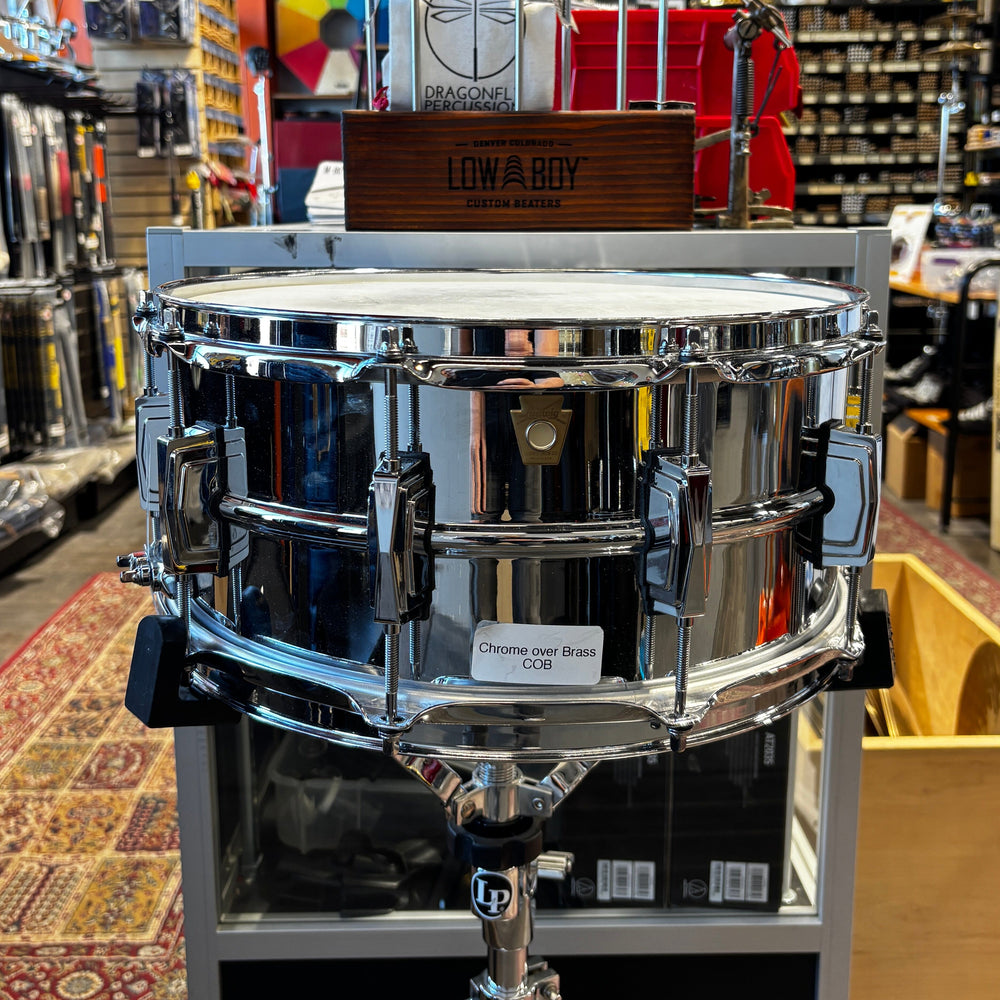 Ludwig 6.5 x 14" Chrome Over Brass Snare Drum (LB402B) NEW SNARE DRUMS LUDWIG 